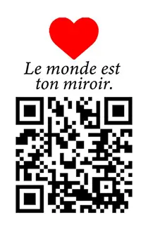 Sticker cœur pour transformation personnelle - Guide gratuit Miroir.life